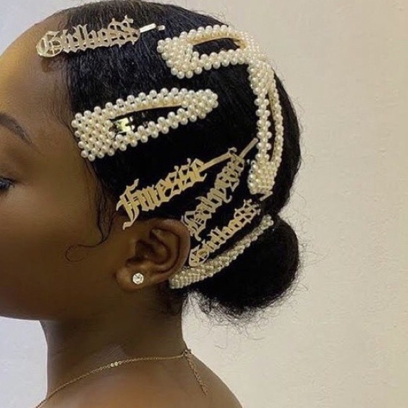 Pearl Hair Pins [4pc] - Picture 3 of 7